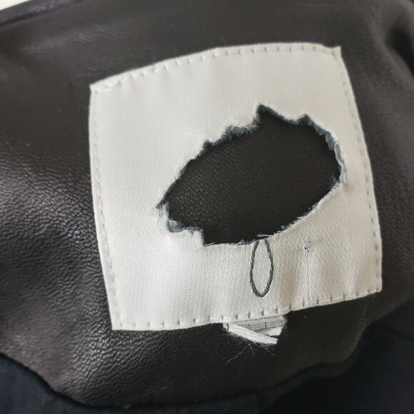 Joie Derica Black Lamb Leather Motorcycle Jacket Size Small* - Picture 11 of 12